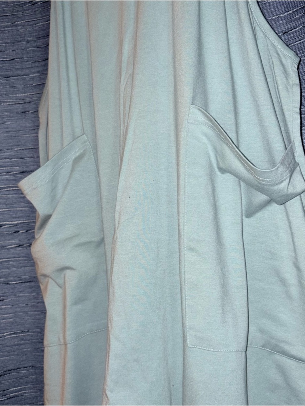 Light Mint Green 2 Pocket Jumpsuit - Romper - Picture 2 of 7